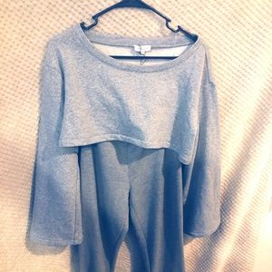 Gray Chic Sweat Suit